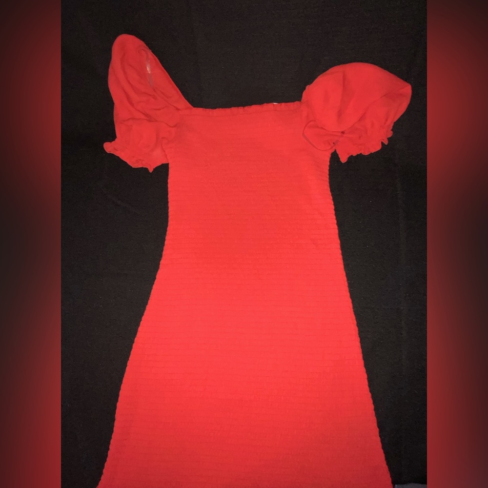 Red summer dress